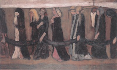 Trem de mulheres de luto de Paula Modersohn-Becker